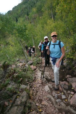 hiking in colorado with women's empowerment workshop